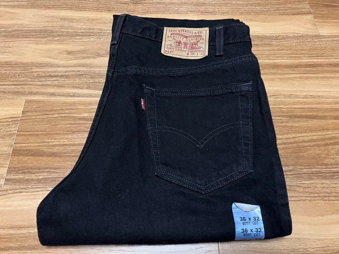 デッドストック Levis 517 ブラック W36 L32 99年9月製