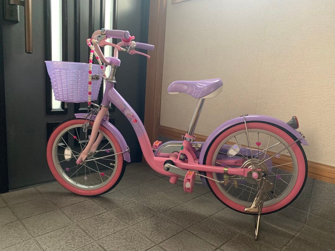 子供　自転車 小さなプリンセスソフィア　両立スタンド　16インチ