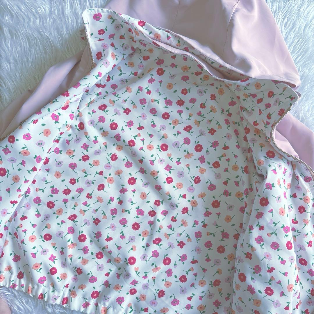 〈新品〉ケイトスペード　フラワーリバーシブルウィンドブレーカー【110】