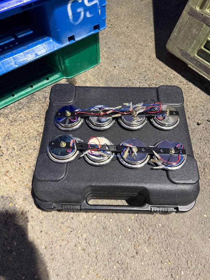 ステンレス製 マーシャル風 猫 ネコマーカー 飾りマーカーLED付き 8個セット