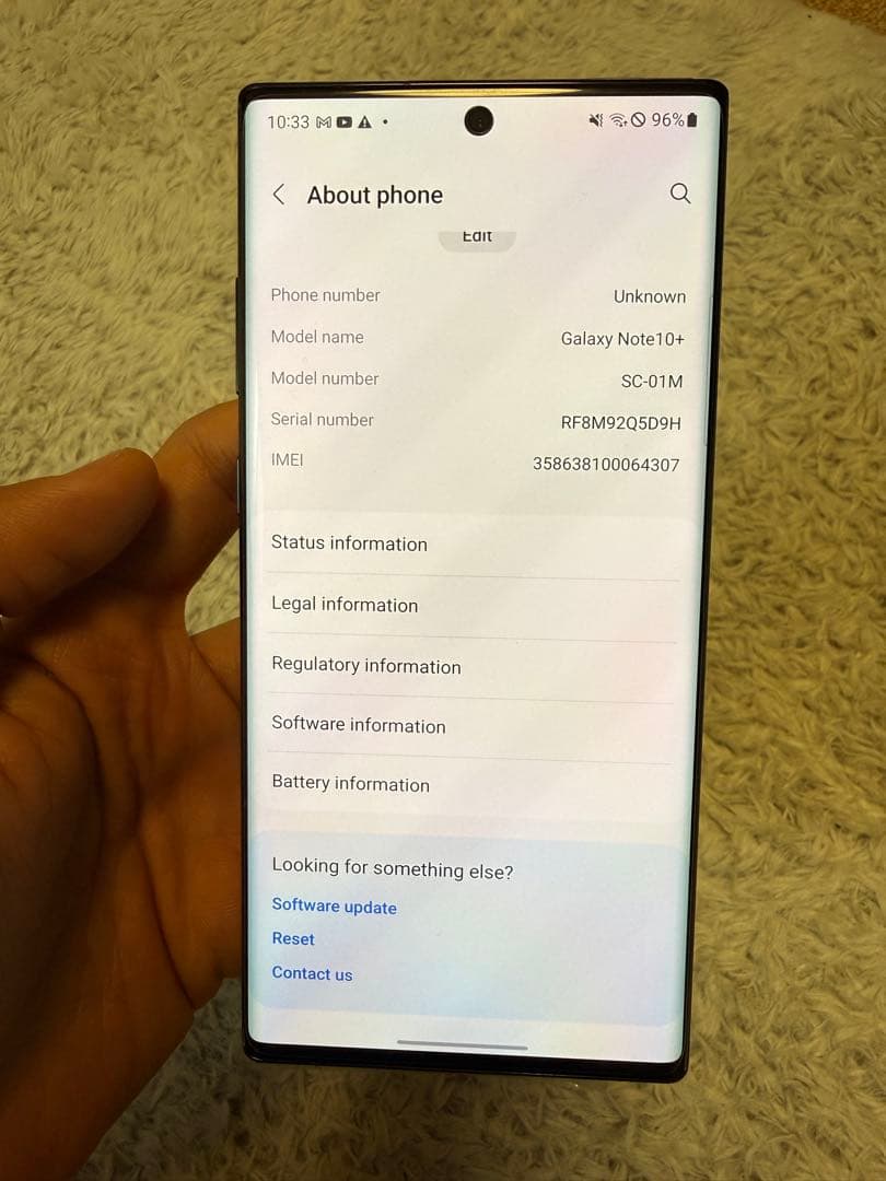スマートフォン本体 Samsung Galaxy Note10+ SC-01M