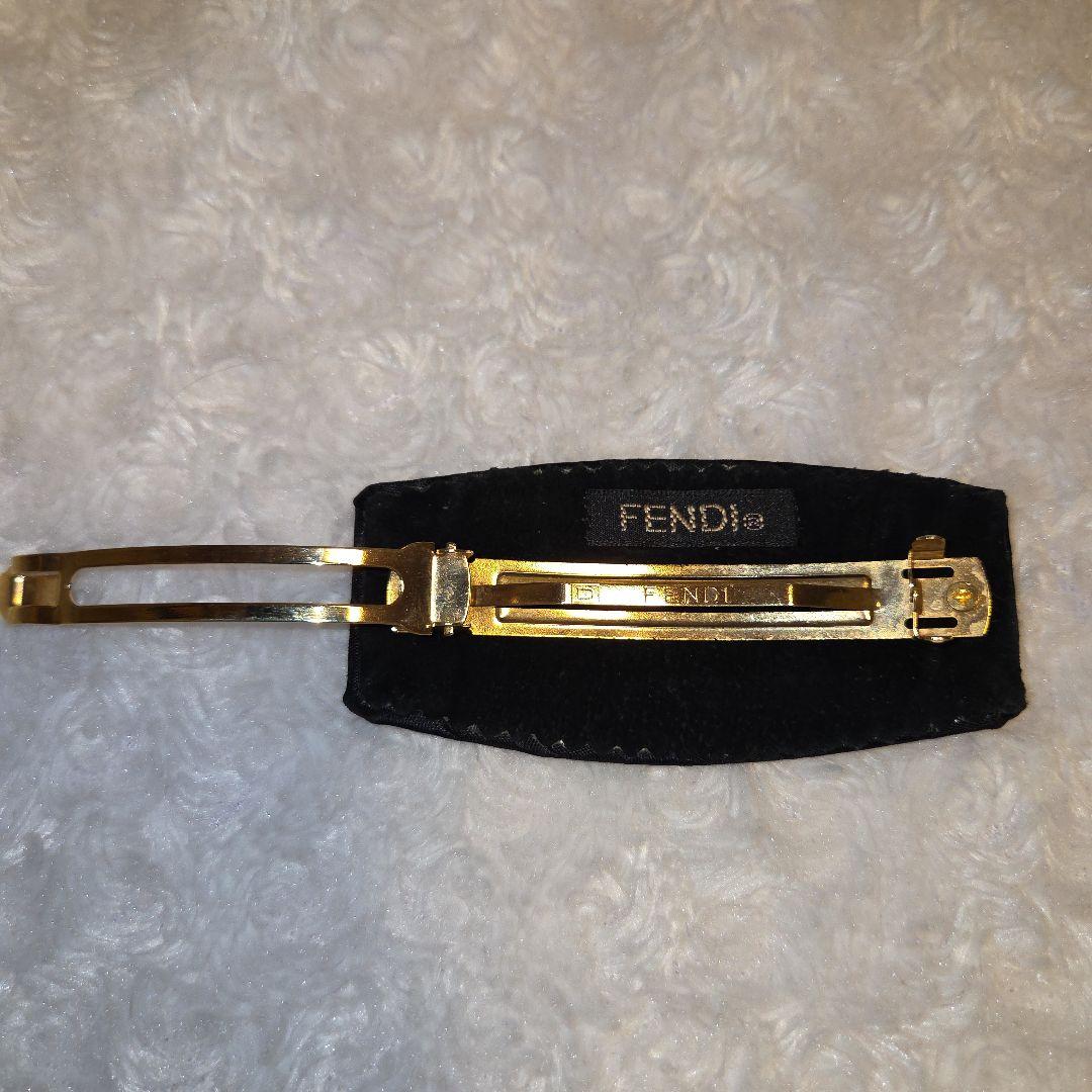 FENDI　 ズッカ柄バレッタ　ブラック