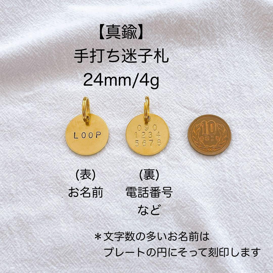 【オーダー窓口】ペット用迷子札チョーカー　長さ調整可能タイプ