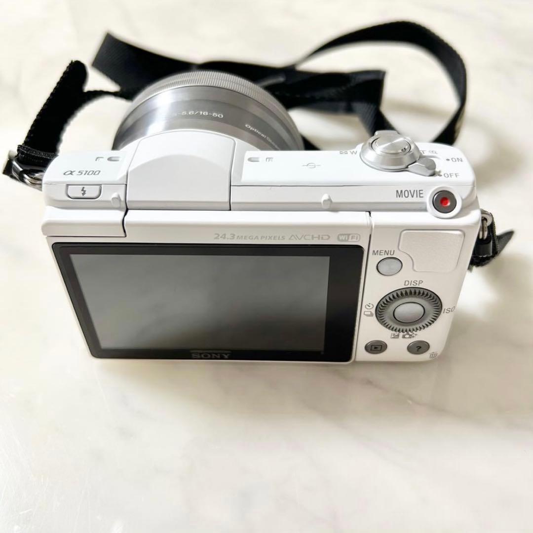 美品/送料込み⚫︎SONY α アルファ 5100 ミラレース一眼カメラ 取説付き