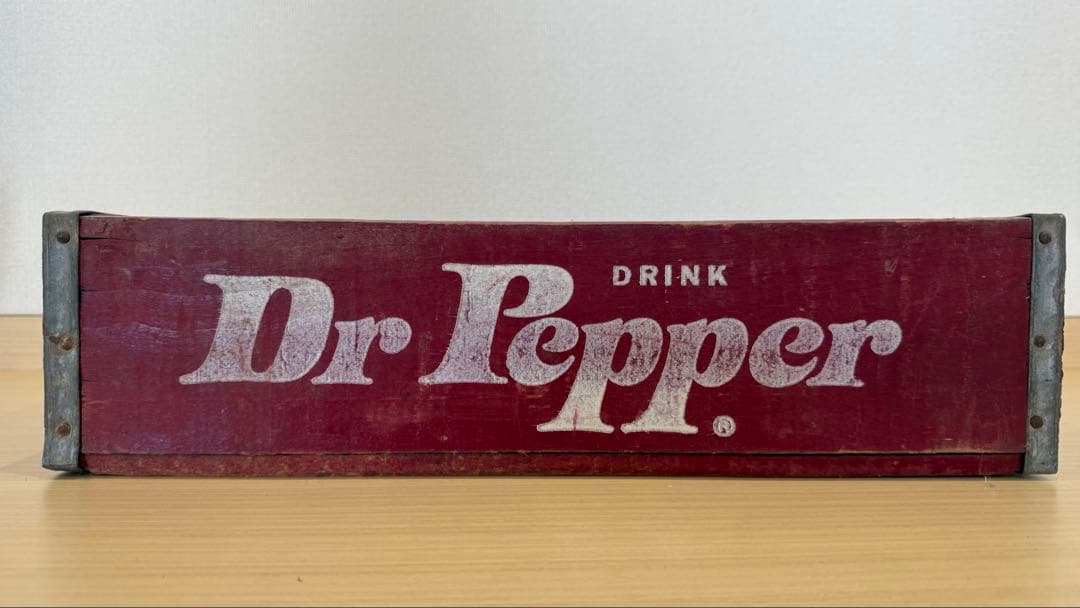 値下げしました‼️ドクターペッパー　木箱ビンテージ　アンティークDr.pepper