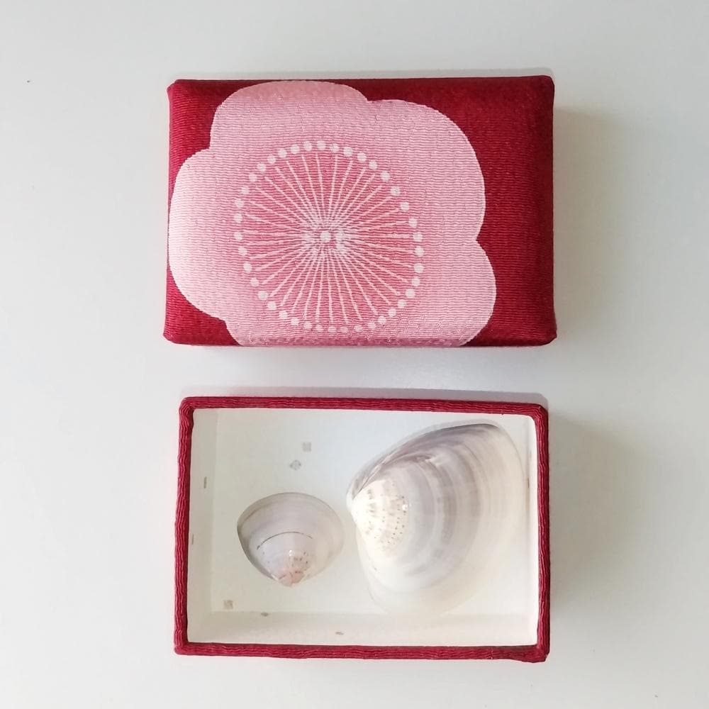 純金泊　貝合わせセット　源氏物語　梅枝