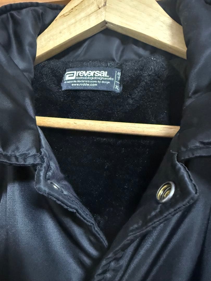 reversal ブラック ナイロンジャケット XL