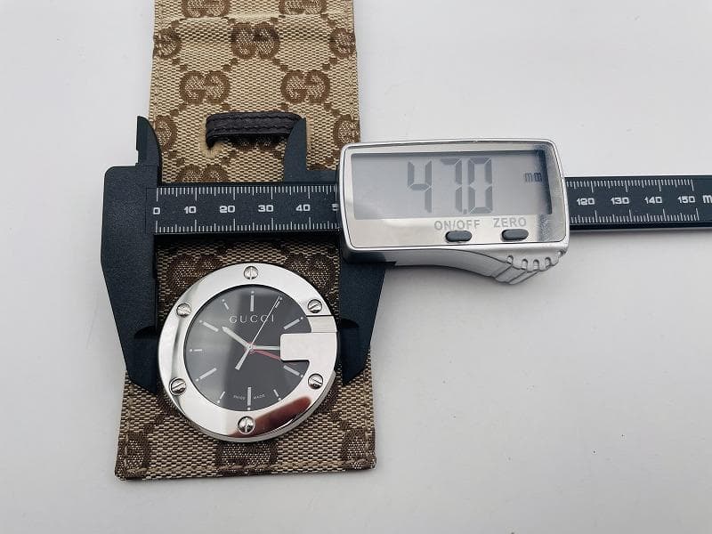 グッチ GUCCI トラベルクロック GGキャンバス 置時計 動作品