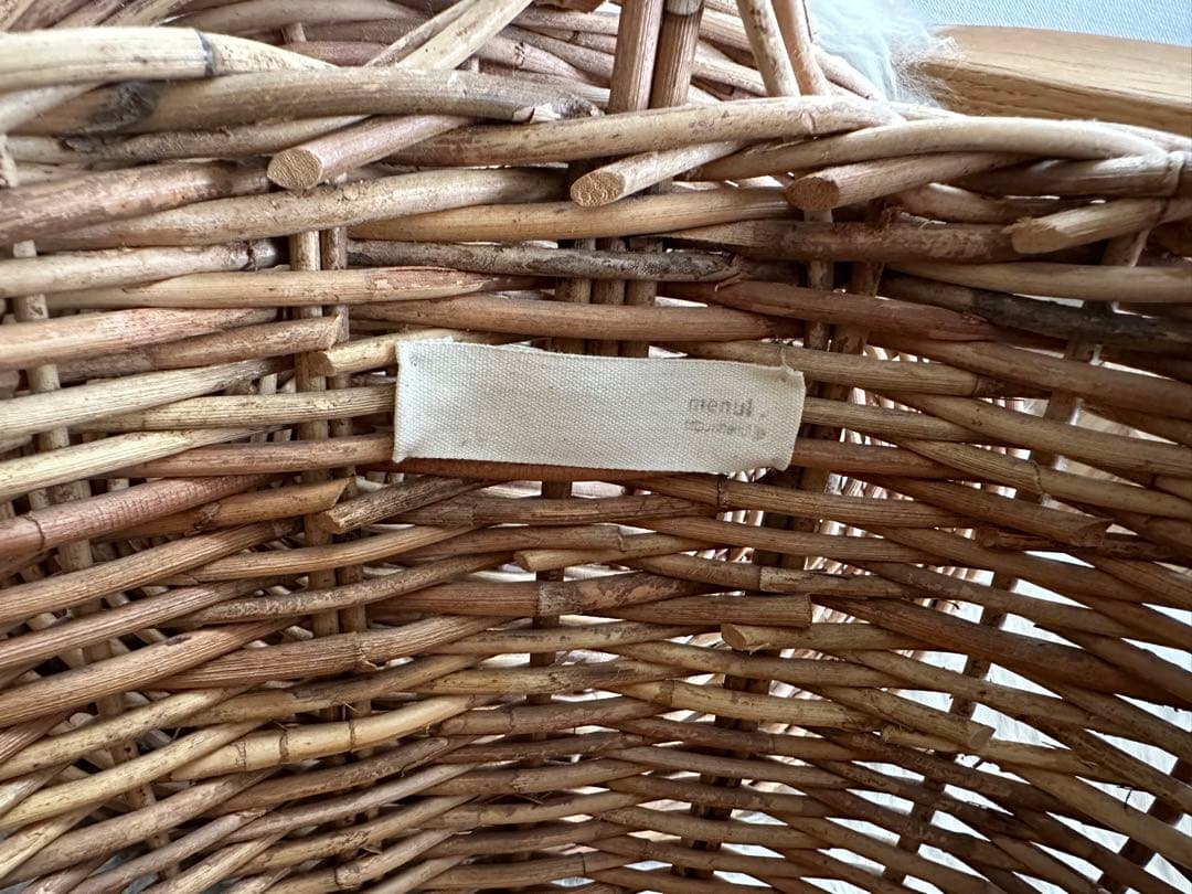 柳　バスケット　蓋付きカゴ