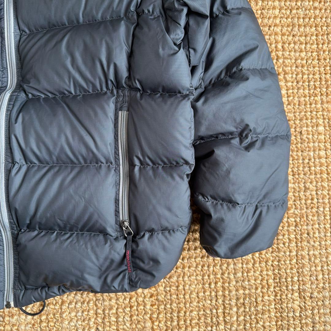 90s montbell ダウンジャケット グレー