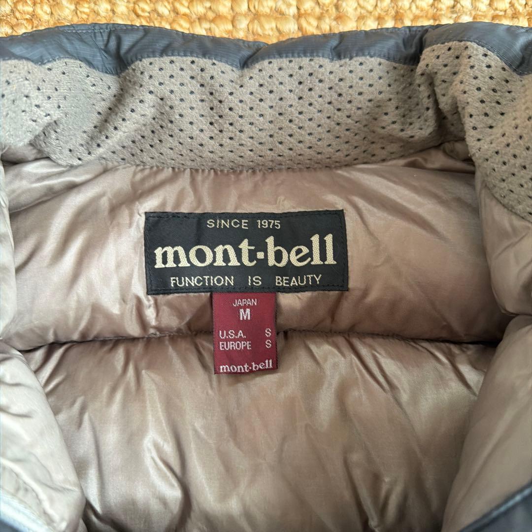 90s montbell ダウンジャケット グレー