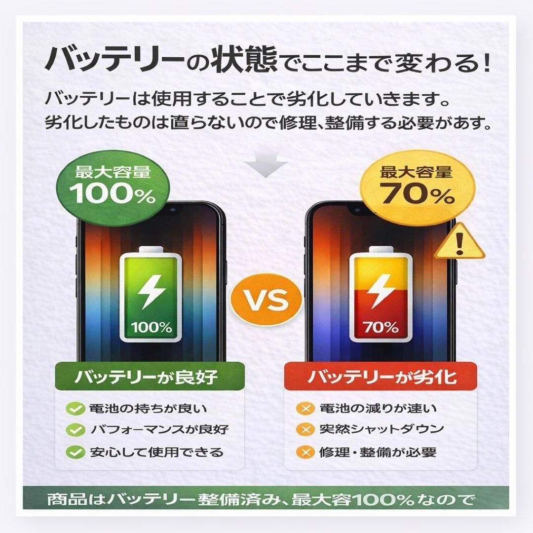 iPhone SE (第3世代) 128GB 美品SIMフリーバッテリー100%