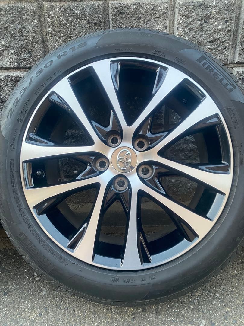 【えの】18インチ ホイールセット エスティマ純正