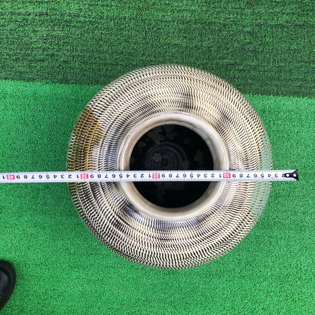 小鹿田焼　大壺　骨董品　陶芸