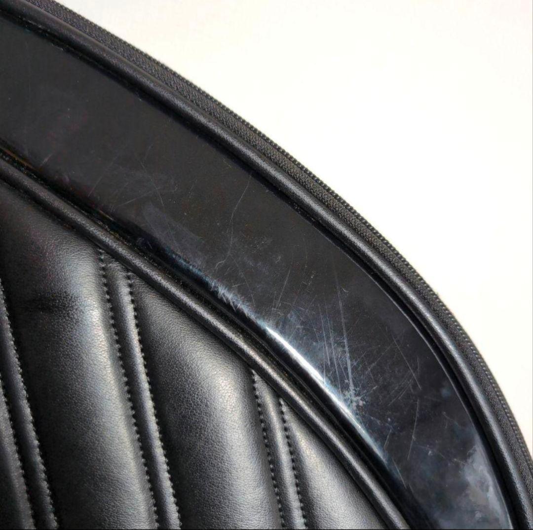 df26 Callaway ゴルフバッグ 黒 × ピンク レザー フード付き