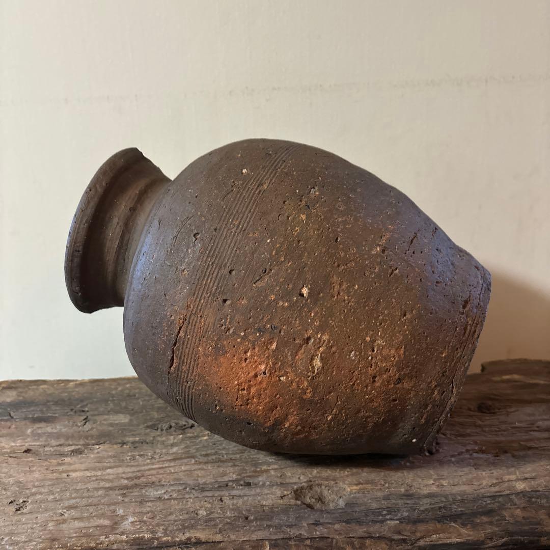 古備前壷　室町時代頃　古丹波　古越前　古信楽　瀬戸　骨董　花器　古陶磁　検:李朝