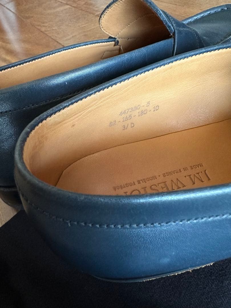 jmweston シグニチャーローファーネイビー