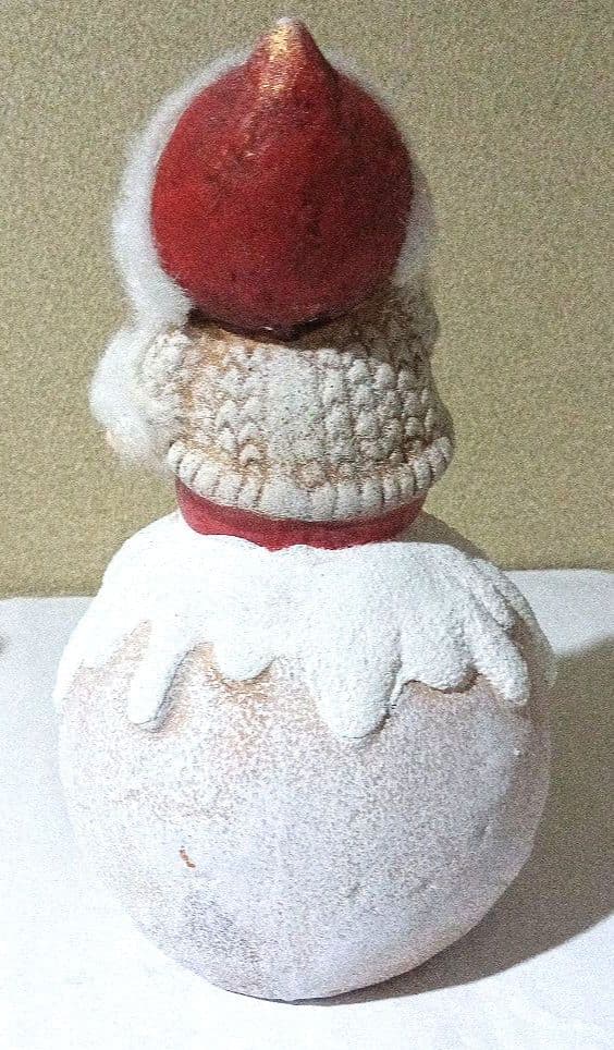 【アンティーク風】【Buone Feste】 サンタクロース 陶器置物 2セット