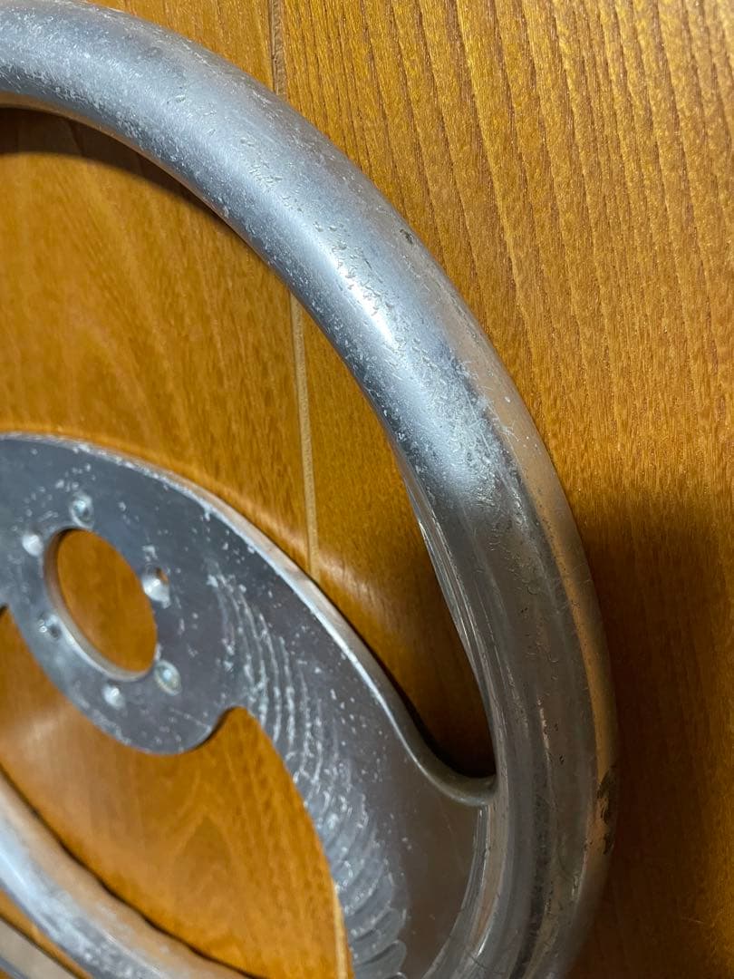 アルミ製 3スポーク ステアリング USA製　アメ車　ローライダー　d21