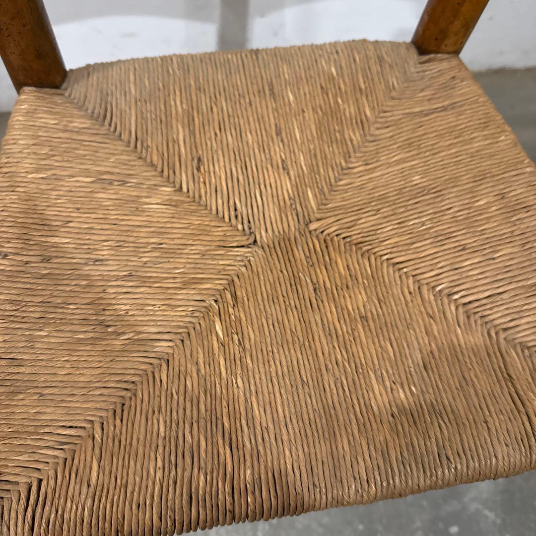 ヴィンテージ　ダイニングチェア　カフェチェア　藁座面　1