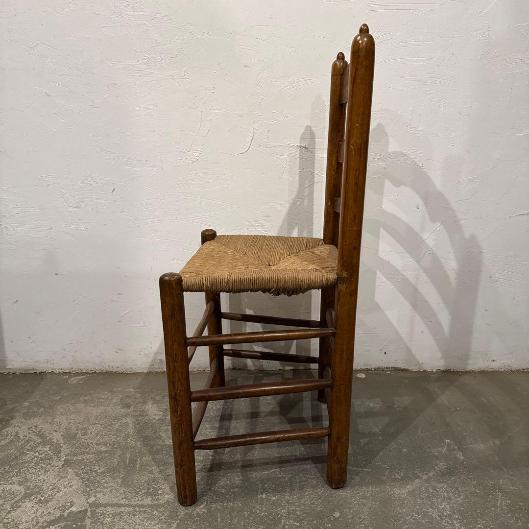 ヴィンテージ　ダイニングチェア　カフェチェア　藁座面　1