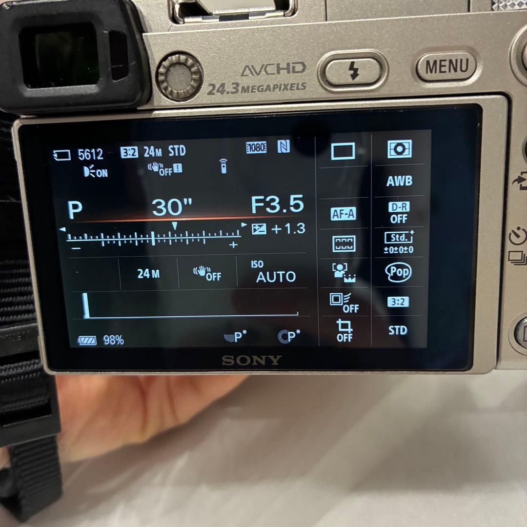 ミラーレス　一眼レフ　カメラ　SONY α6000 望遠レンズ付き