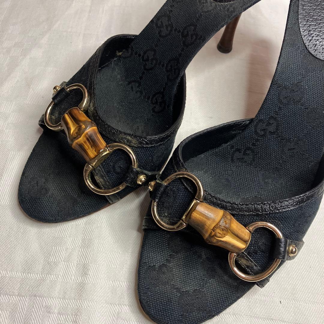 GUCCI♡グッチ バンブーGG柄ミュール