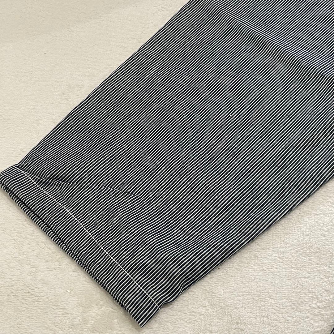 GALFY　石ちゃんオーバーオール　デニム　ワッペン　ストライプ　犬　タグ付き