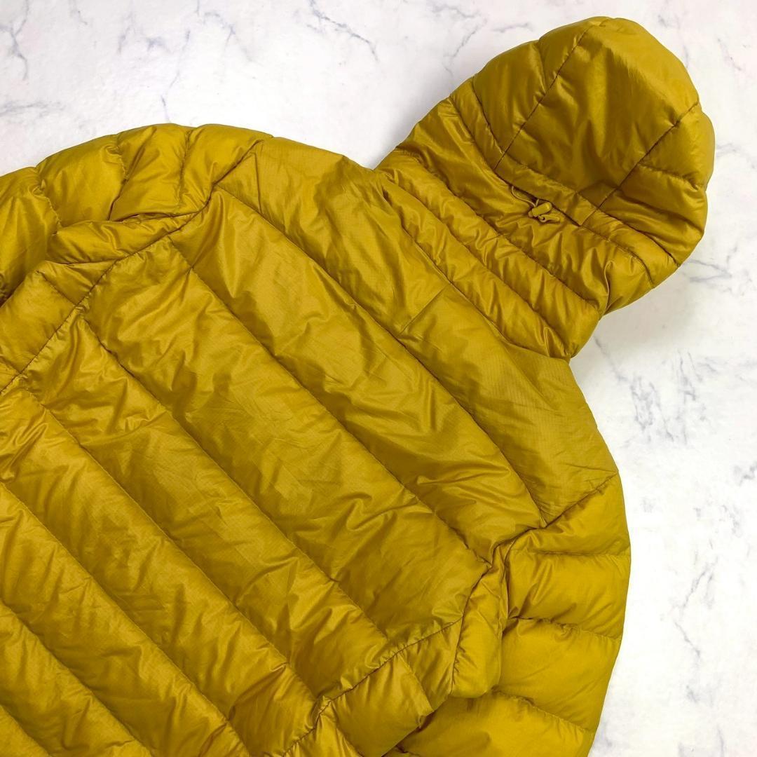 希少色★パタゴニア メンズ ハイロフトダウンフーディ イエロー XS　D875