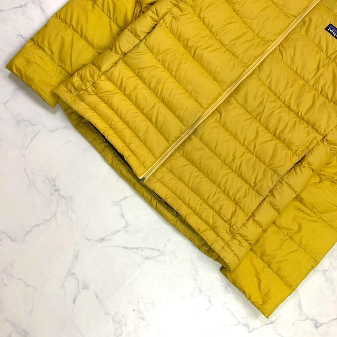 希少色★パタゴニア メンズ ハイロフトダウンフーディ イエロー XS　D875