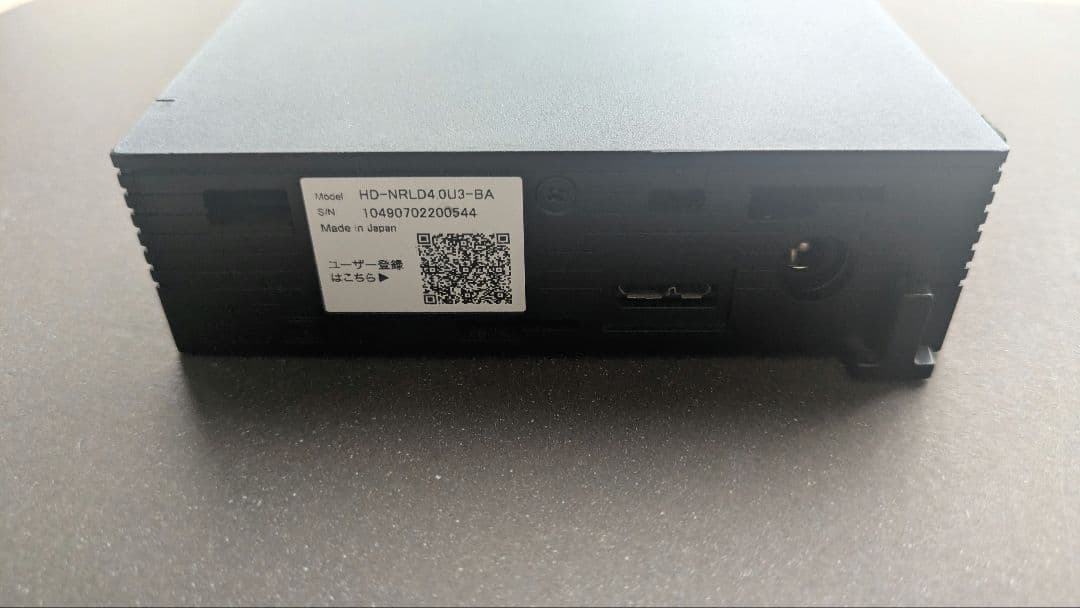 外付けHDD 4TB HD-NRLD4.0U3-BA BUFFALO製