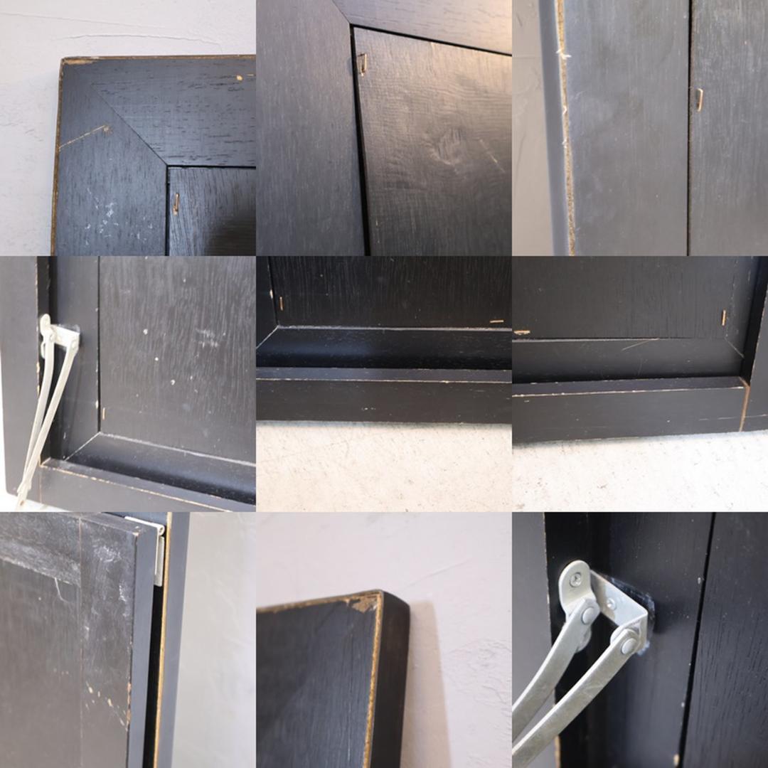 姿見 スタンドミラー 鏡 立て掛け 店舗什器 店舗 157㎝ モノクロ レザー調