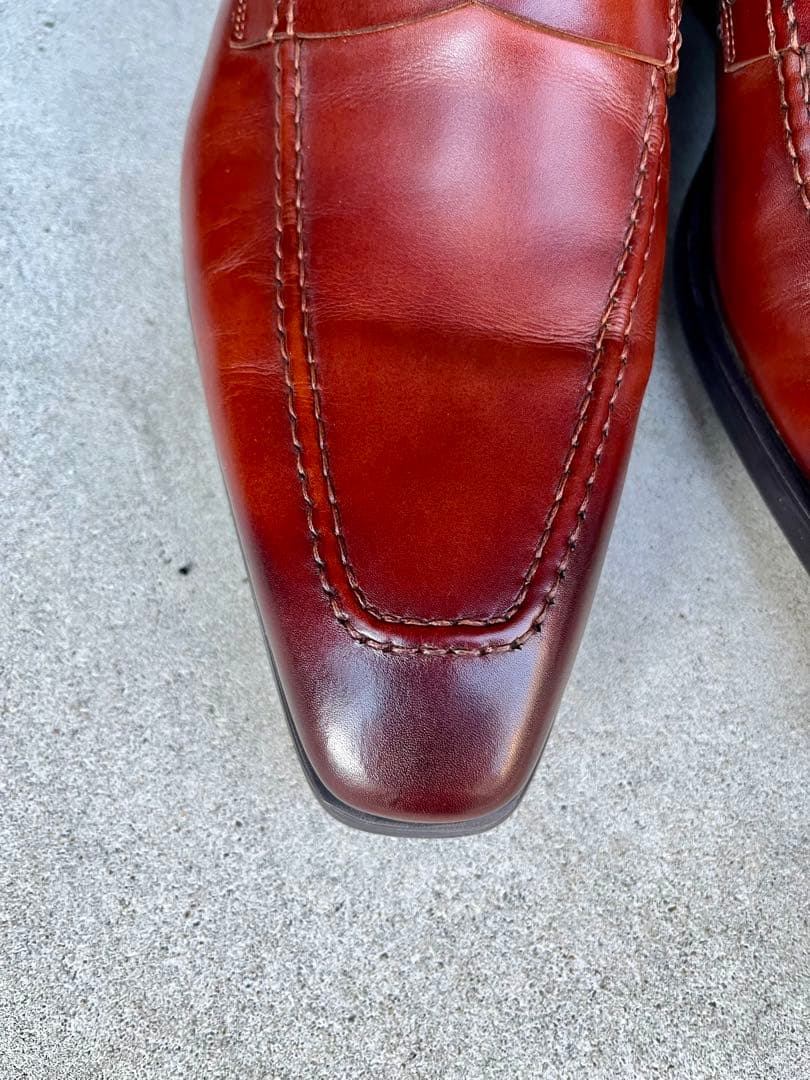 未使用品　マグナーニ　ローファー　スリッポン　40 ブラウン　パディーヌ　革靴