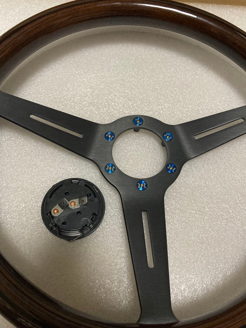 Real ステアリングホイール ウッド/ブラック
