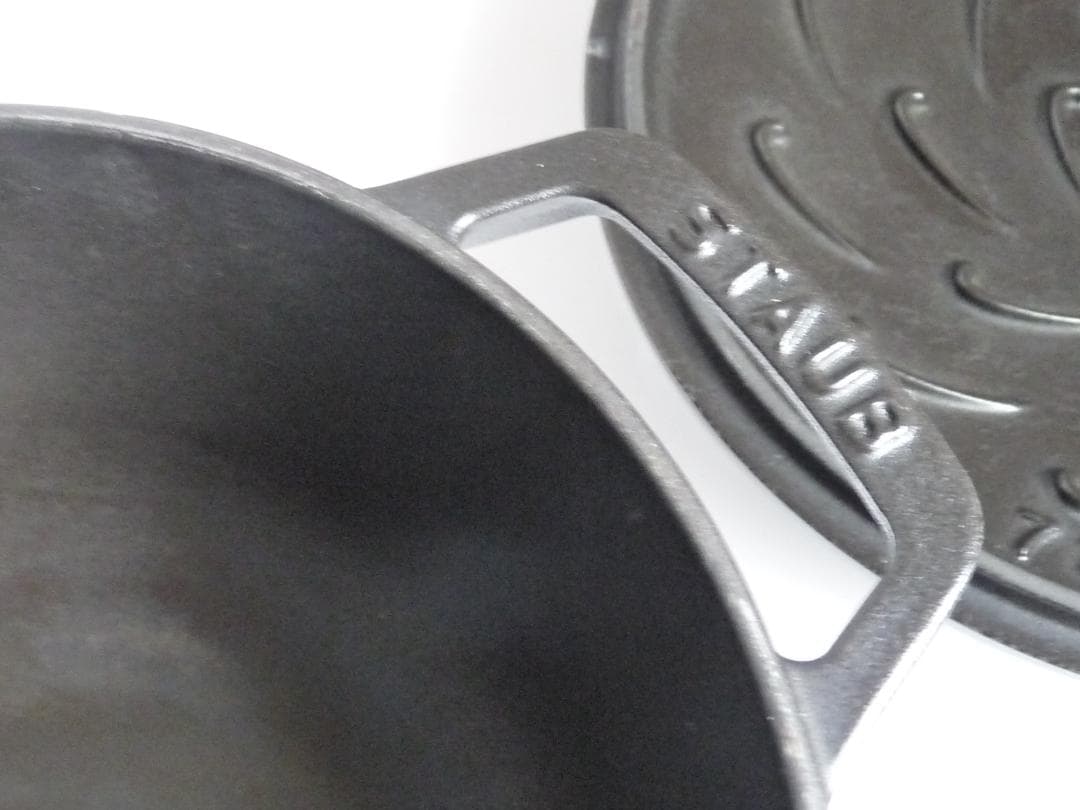 STAUB WA-NABE 20cm 鋳鉄 両手鍋 黒