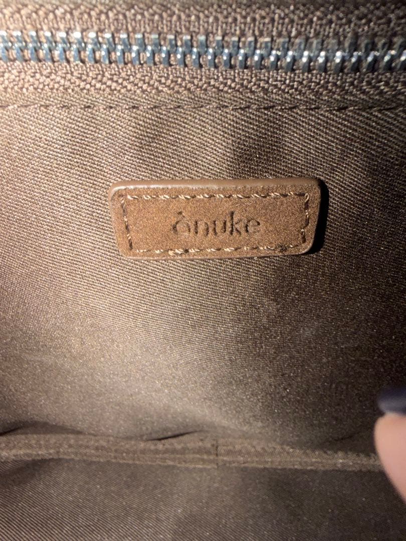 anuke Ecoleather Boston Bag ブラウン
