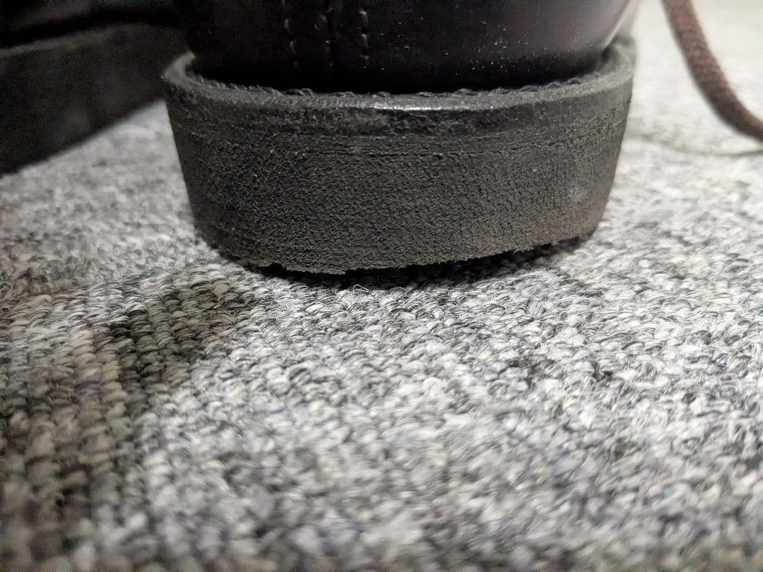 黒 レザーシューズ ポストマン