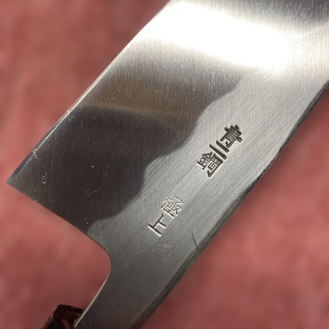 青二鋼　薄出刃包丁　165㎜ 5.5寸