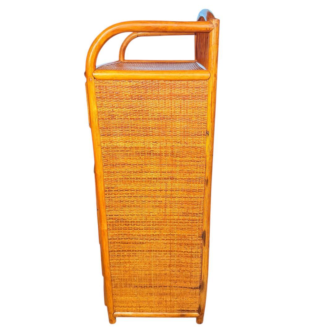 ヴィンテージ　6段ラタンチェスト