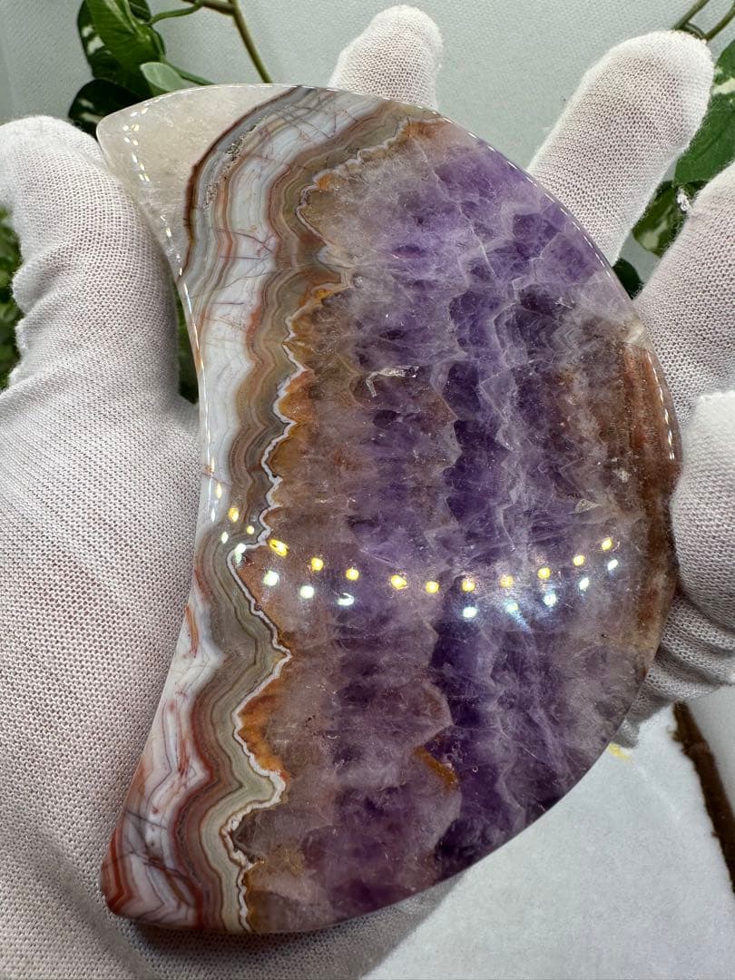 メキシコ瑪瑙アメジスト共生♡月No121