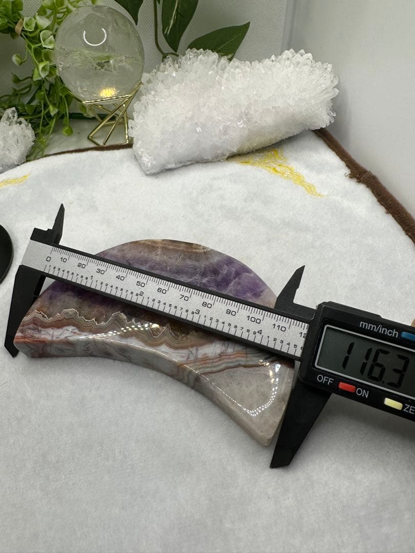 メキシコ瑪瑙アメジスト共生♡月No121