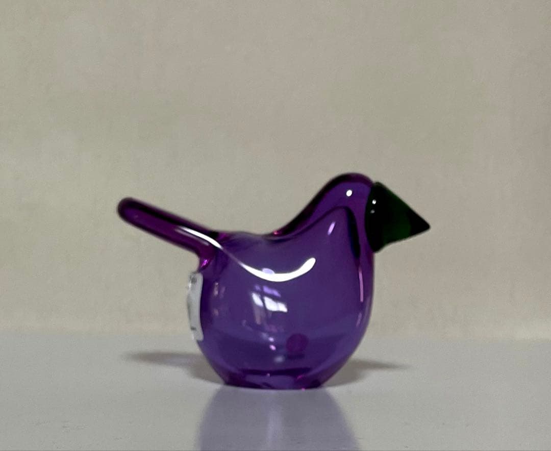 未使用　イッタラ　バード　Sieppoシエッポ　アメジスト×グリーン