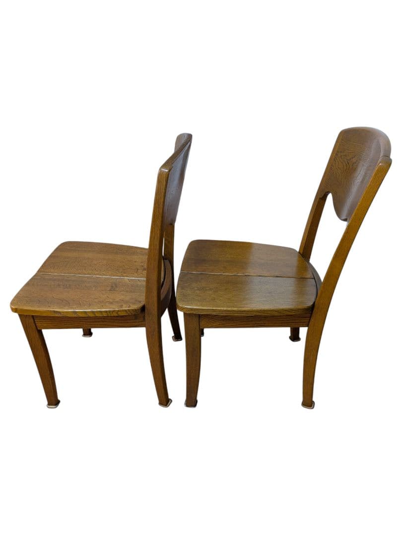 ①浜本工芸 ダイニングチェア ２脚セット DC-20 ヴィンテージ 木製