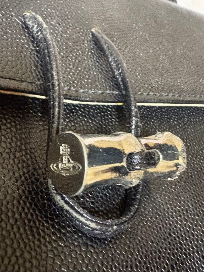 き*様 ヴィンテージ・ヴィヴィアンウエストウッドハンドバッグ牛革製・黒・和服にも