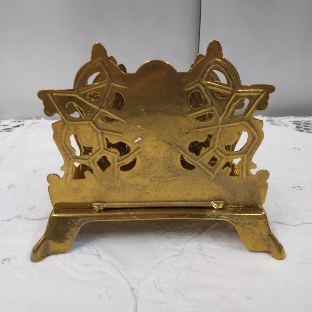 イタリア製　レターラック　真鍮　 ナプキンスタンド