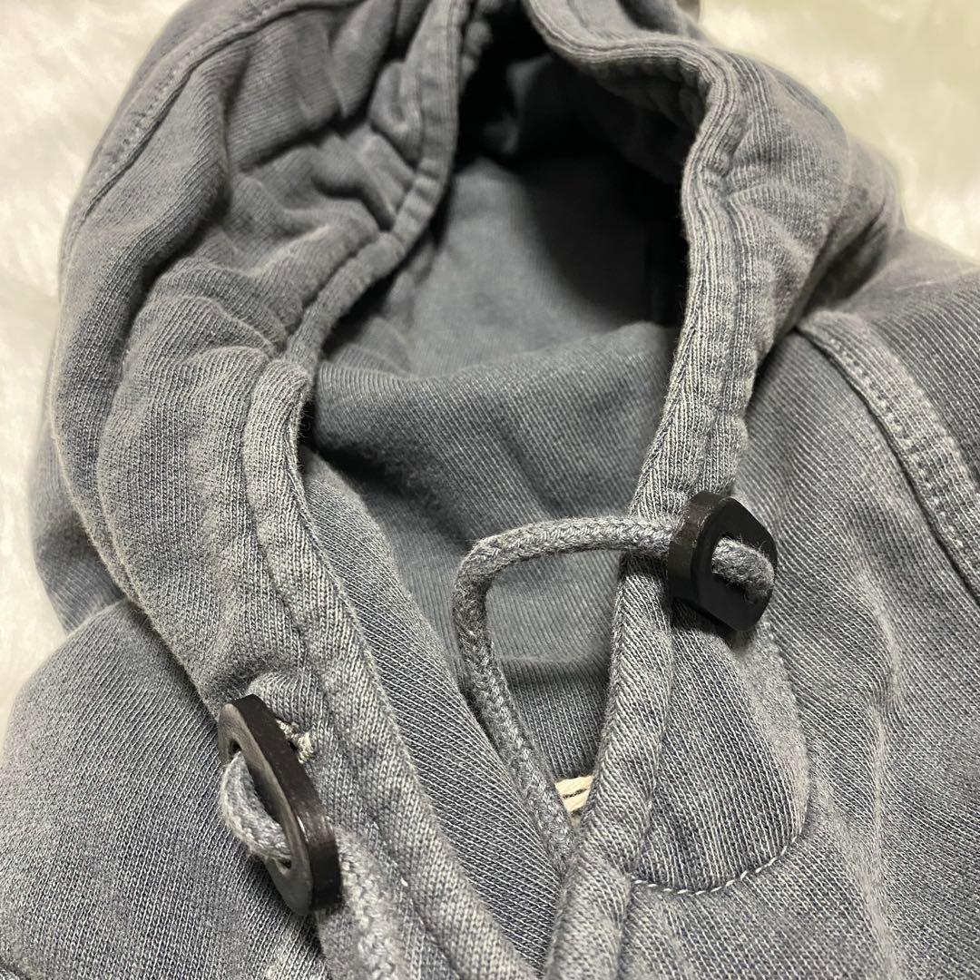 a9 未使用品　DIESEL USED加工　スウェット素材モッズコート　濃灰　S