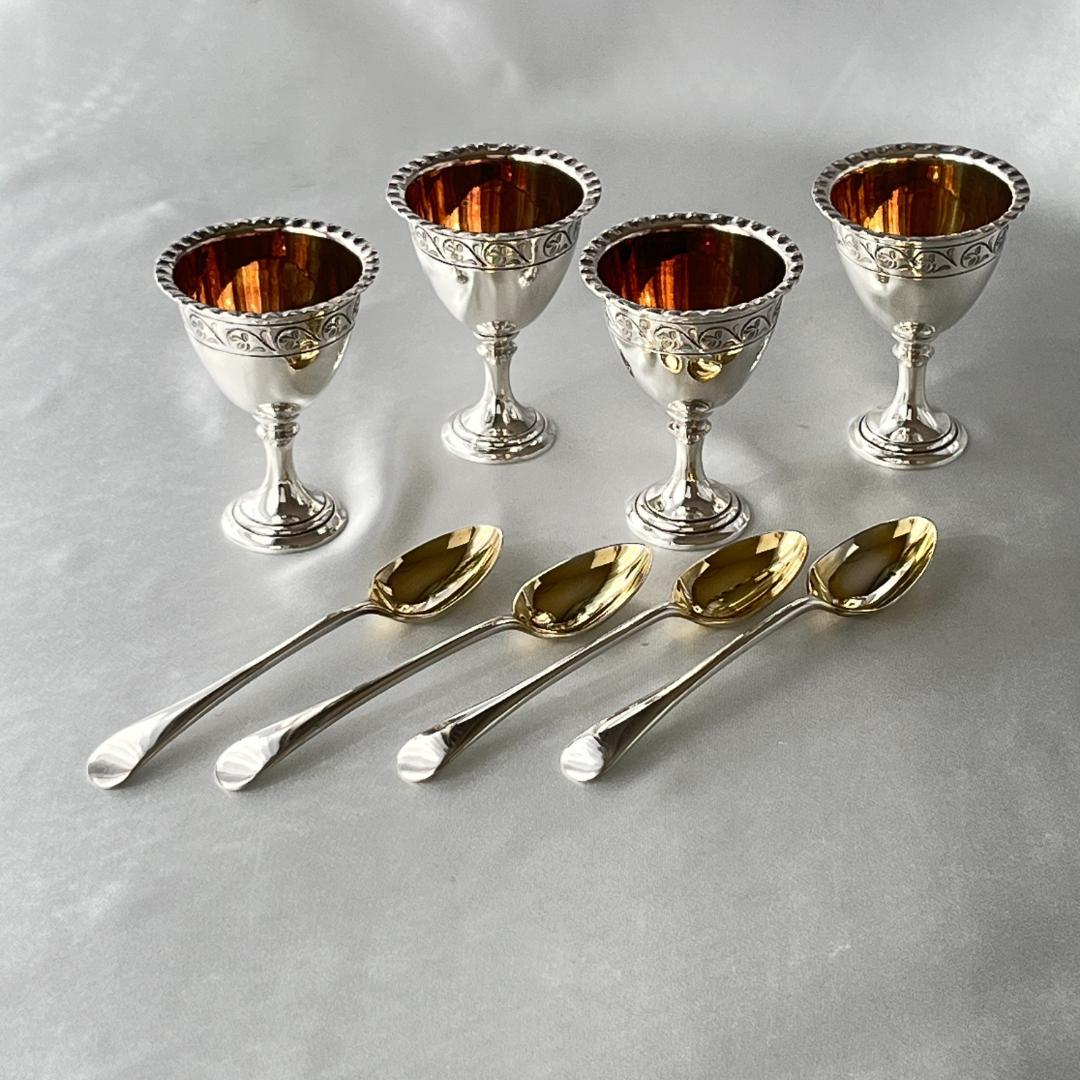 【DANIEL ARTER】 エッグセット エッグカップ / スプーン 豪奢！！