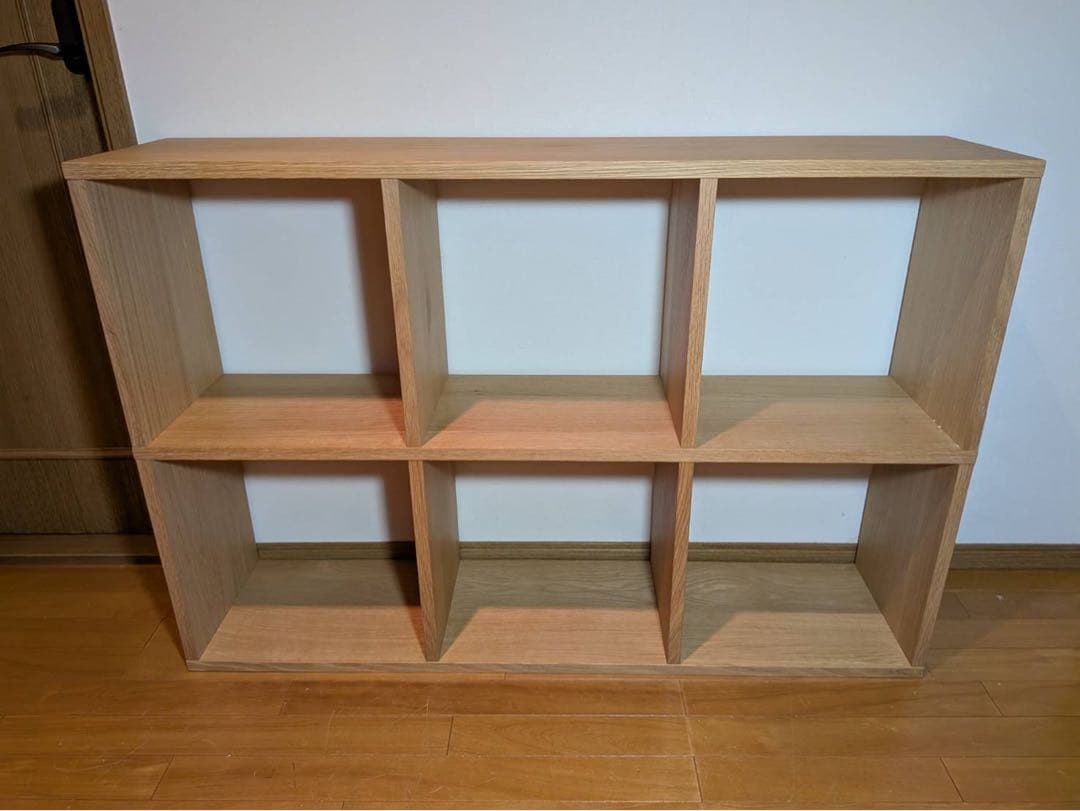 ■送料込■無印良品 スタッキングシェルフ 3×2 木製家具棚収納MUJIオーク材