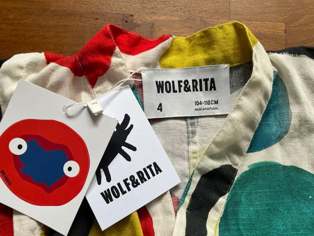 WOLF&RITA カラフル甚平 4 (104-110cm)