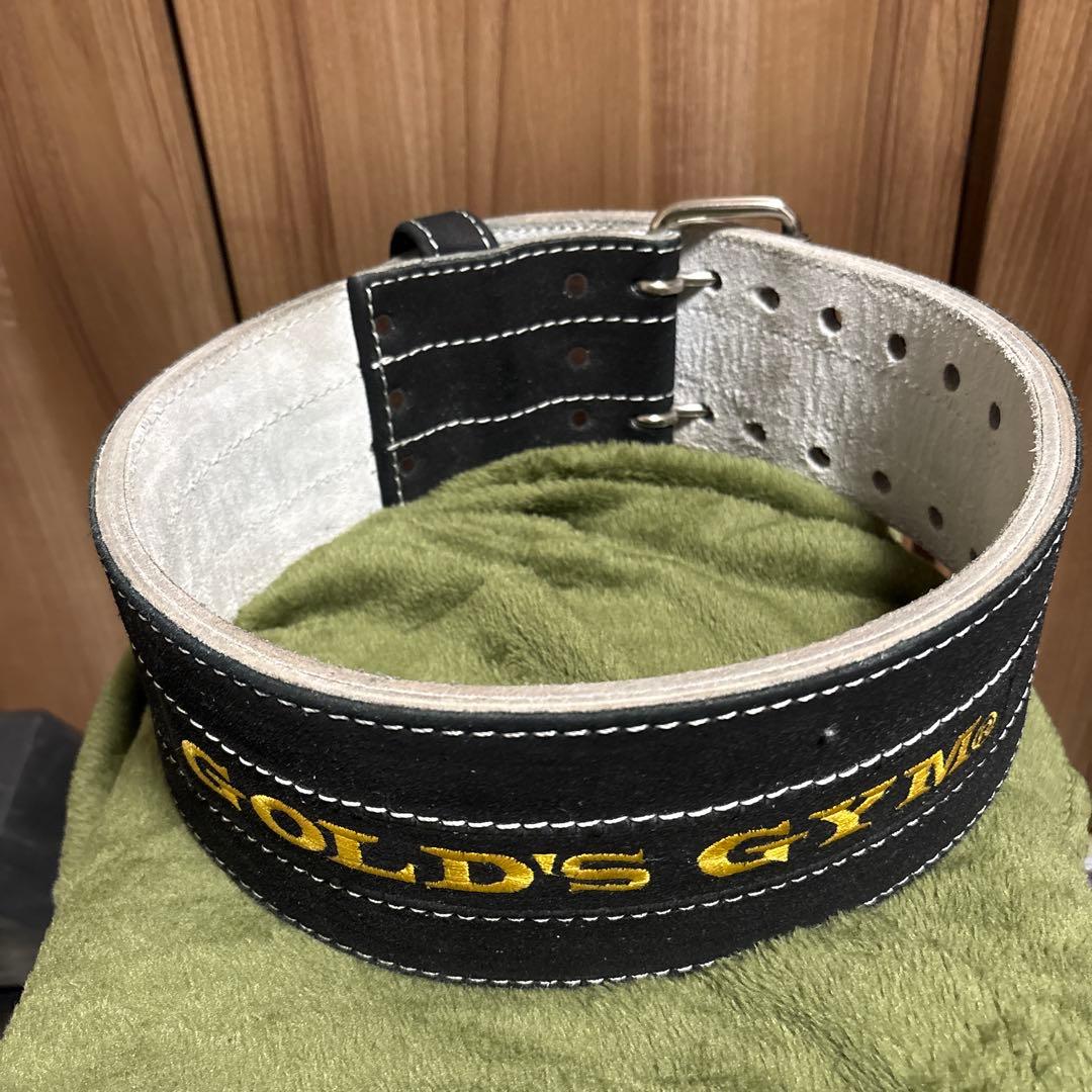 ゴールドジム　トレーニングベルト　パワーベルト2ピンタイプ　Mサイズ